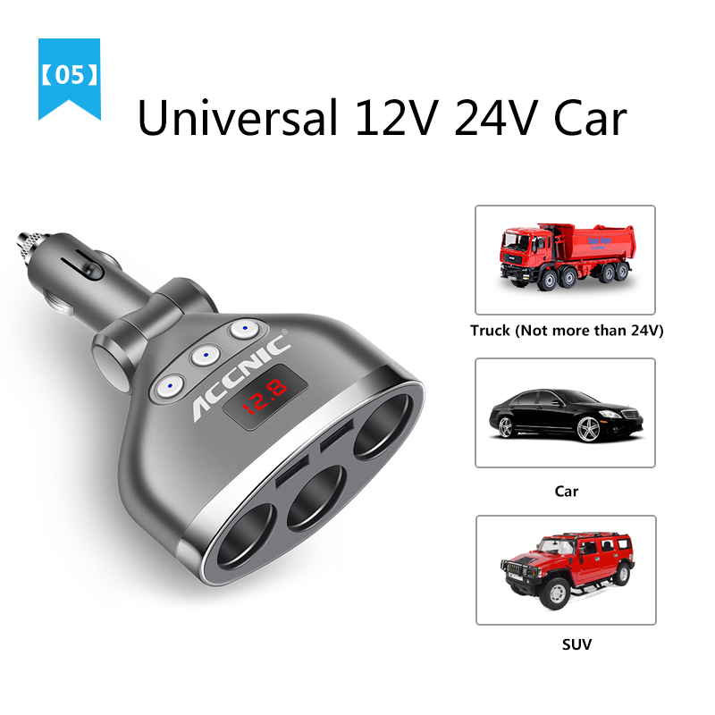 3 in 1 Car Cigarette Lighter Splitter 3 in 1 Car Cigarette Lighter Splitter