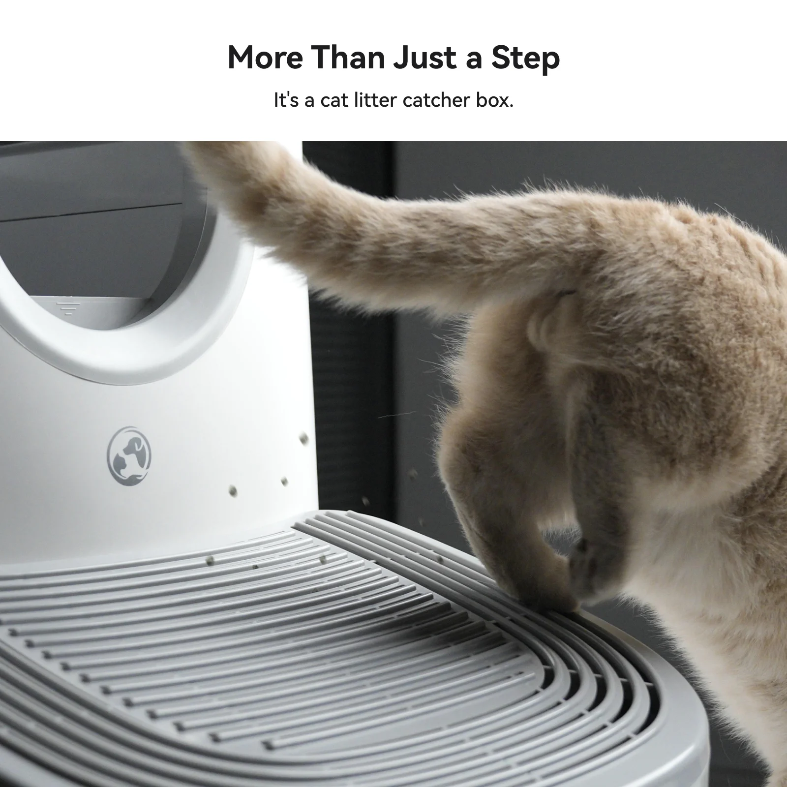 3-in-1 Cat Stepper for Self-Cleaning Litter Box, Trapping Litter & Storage Tray with Non-Slip Ramp for furoomate 3-in-1 Cat Stepper for Self-Cleaning Litter Box, Trapping Litter & Storage Tray with Non-Slip Ramp for furoomate