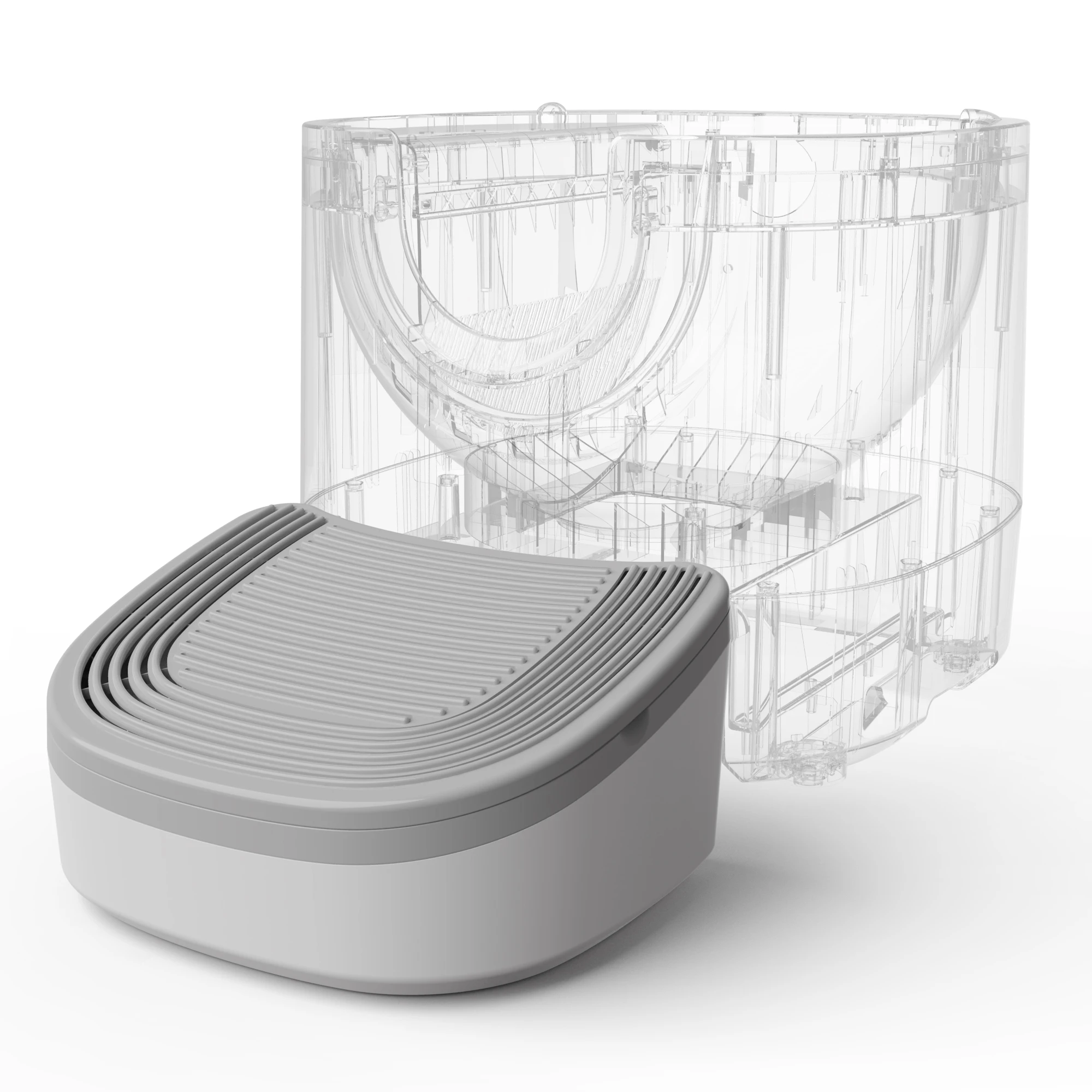 3-in-1 Cat Stepper for Self-Cleaning Litter Box, Trapping Litter & Storage Tray with Non-Slip Ramp for furoomate 3-in-1 Cat Stepper for Self-Cleaning Litter Box, Trapping Litter & Storage Tray with Non-Slip Ramp for furoomate