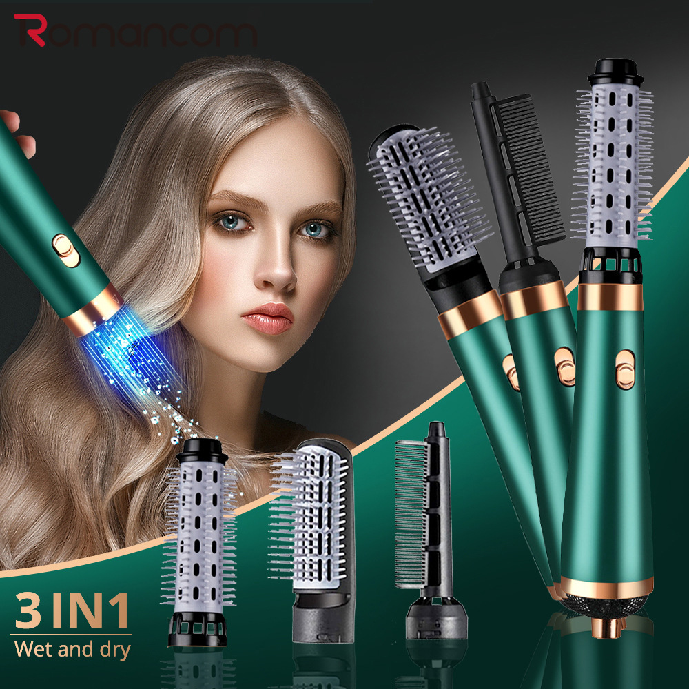 3 in 1 Comb Professional Hair Dryer With Flyaway Attachment Hair Dryers Multifunction Salon Style Tool Fast Dry