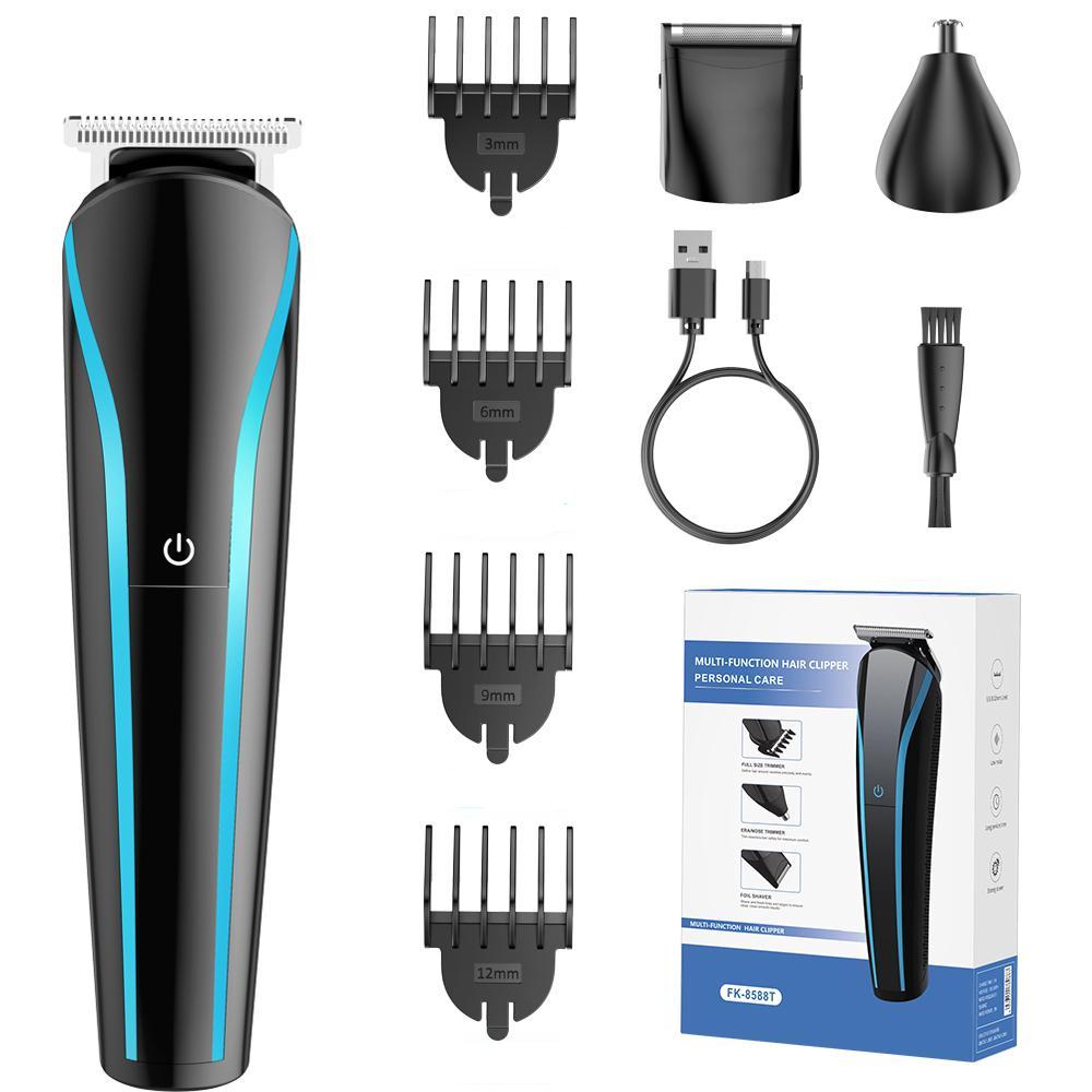 3 In 1 Electric Hair Trimmer for Men Grooming Kit Beard Nose Ear Trimmer Rechargeable Barber Hair Cutting Machine