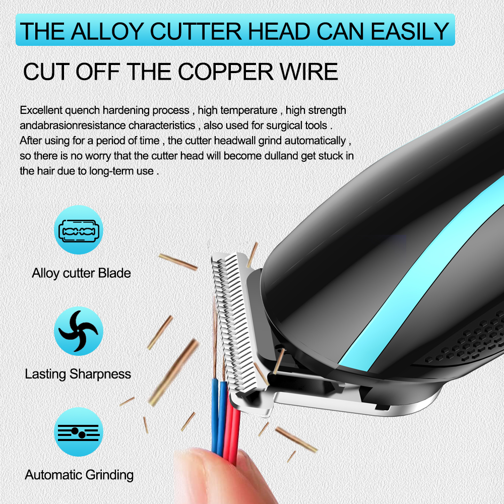 3 In 1 Electric Hair Trimmer for Men Grooming Kit Beard Nose Ear Trimmer Rechargeable Barber Hair Cutting Machine
