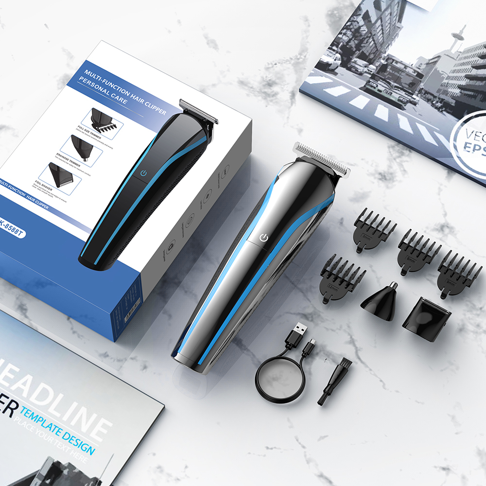 3 In 1 Electric Hair Trimmer for Men Grooming Kit Beard Nose Ear Trimmer Rechargeable Barber Hair Cutting Machine