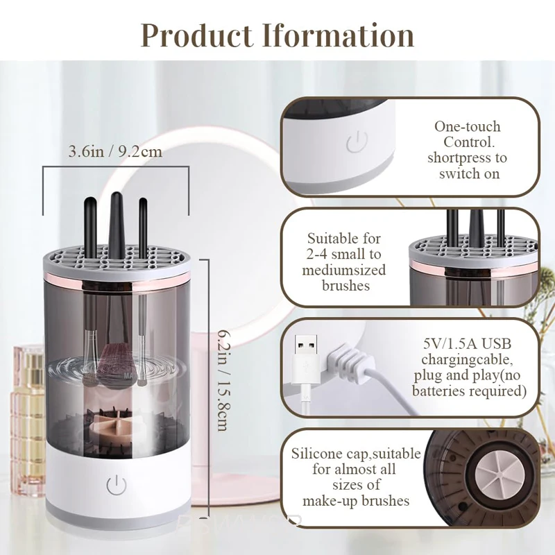 3 in 1 Electric Make up Brush Cleaner