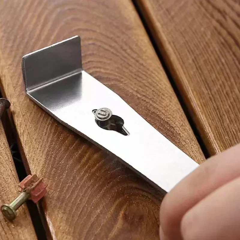 3 in 1 Flat Head Pry Bar Stainless Steel Woodworking Scraper Multifunction Lever Wooden Board Dismantling Spatula Nail 3 in 1 Flat Head Pry Bar Stainless Steel Woodworking Scraper Multifunction Lever Wooden Board Dismantling Spatula Nail