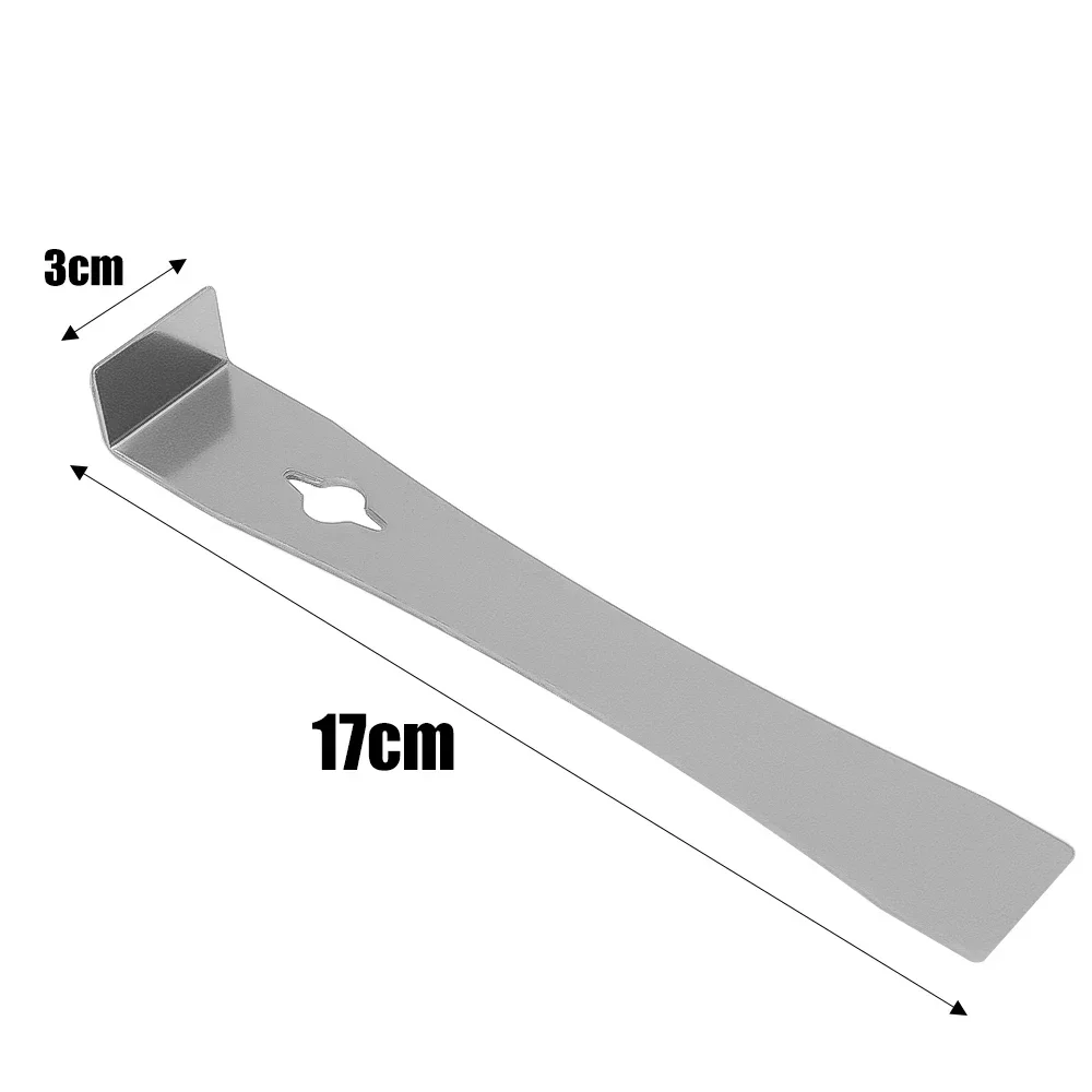 3 in 1 Flat Head Pry Bar Stainless Steel Woodworking Scraper Multifunction Lever Wooden Board Dismantling Spatula Nail