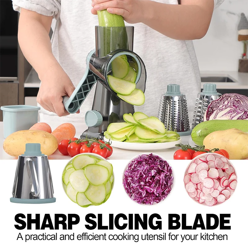 3 in 1 Rotary Cheese Grater Versatile Manual Vegetable Slicer Peanut Nuts Grinder Cheese Vegetable Shredder Clear 3 in 1 Rotary Cheese Grater Versatile Manual Vegetable Slicer Peanut Nuts Grinder Cheese Vegetable Shredder Clear