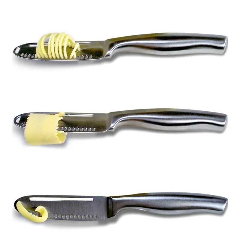 3 in 1 Stainless Steel Butter Knife Cheese Dessert Jam Spreaders Cream Scraper Bread Splitter Butter Spreader 3 in 1 Stainless Steel Butter Knife Cheese Dessert Jam Spreaders Cream Scraper Bread Splitter Butter Spreader