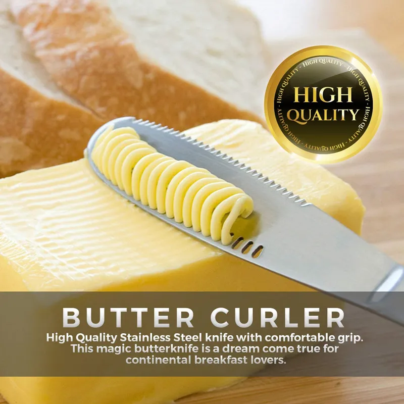 3 in 1 Stainless Steel Butter Knife Cheese Dessert Jam Spreaders Cream Scraper Bread Splitter Butter Spreader 3 in 1 Stainless Steel Butter Knife Cheese Dessert Jam Spreaders Cream Scraper Bread Splitter Butter Spreader