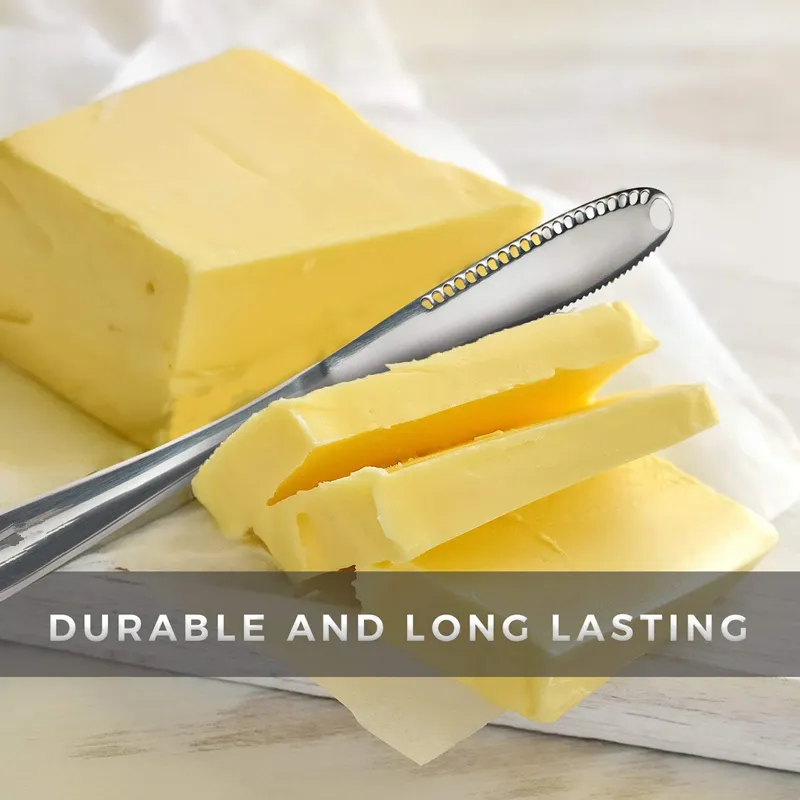 3 in 1 Stainless Steel Butter Knife Cheese Dessert Jam Spreaders Cream Scraper Bread Splitter Butter Spreader 3 in 1 Stainless Steel Butter Knife Cheese Dessert Jam Spreaders Cream Scraper Bread Splitter Butter Spreader