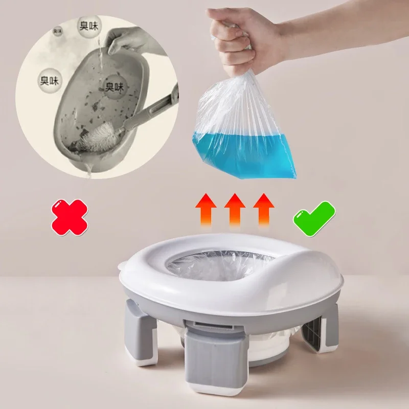 3 in 1 Travel Toilet Seat Foldable Children Potty with Bags Baby Pot Portable Silicone Baby Potty Training Toilet Seat 3 in 1 Travel Toilet Seat Foldable Children Potty with Bags Baby Pot Portable Silicone Baby Potty Training Toilet Seat