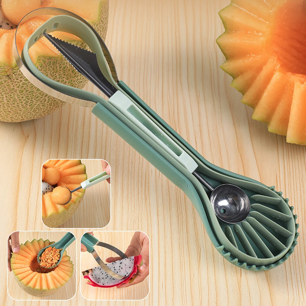 3 In 1 Watermelon Slicer Cutter Scoop Fruit Carving Knife Fruit Platter Multifunctional Fruit Dig Pulp Separator 3 In 1 Watermelon Slicer Cutter Scoop Fruit Carving Knife Fruit Platter Multifunctional Fruit Dig Pulp Separator