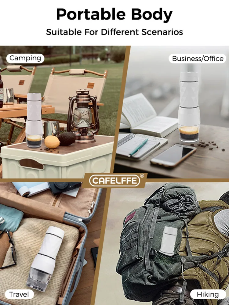 3 In1 Portable Coffee Machine Hot/Cold Water Manual Espresso Maker For Capsule & Ground Hand Press Brewer hiking Travel 3 In1 Portable Coffee Machine Hot/Cold Water Manual Espresso Maker For Capsule & Ground Hand Press Brewer hiking Travel