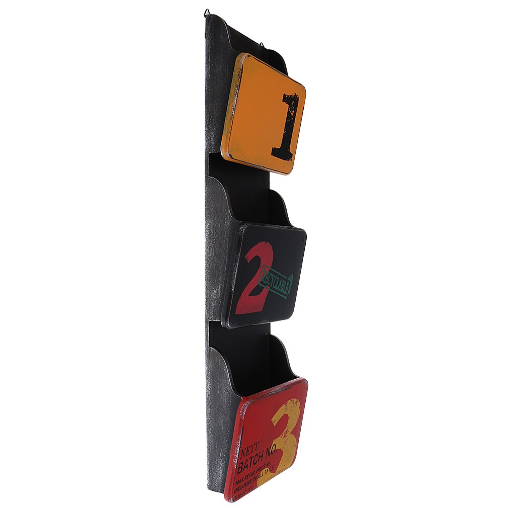 3 Layer Wood Wall Mail Organizer 3 Layer Wood Wall Mail Organizer