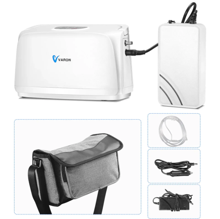 3 Liter/min Portable Oxygen Concentrator Household Small Battery Oxygen Bar O2 Inhaler Machine Car Charger Pulse Flow O2