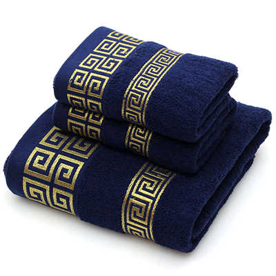 3 Pack Bathroom Towels Set 100% Cotton Bath Towel For Adults Terry Towels Face Hand Washcloths For Travel Beach Sports