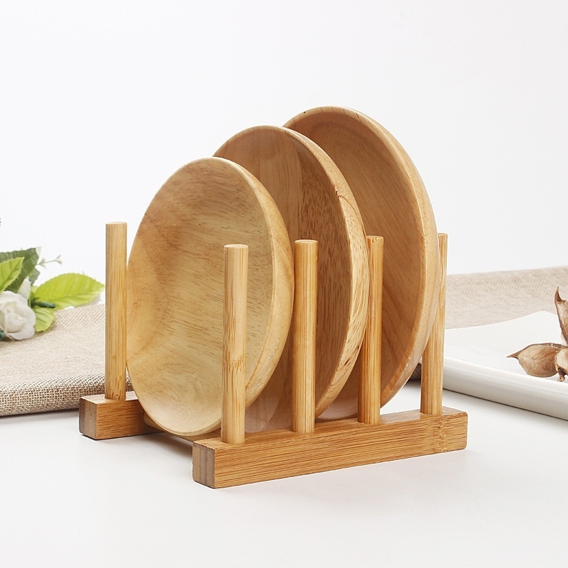 3 Slots Bamboo Wooden Dish Drainer 3 Slots Bamboo Wooden Dish Drainer
