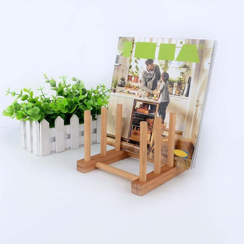 3 Slots Bamboo Wooden Dish Drainer