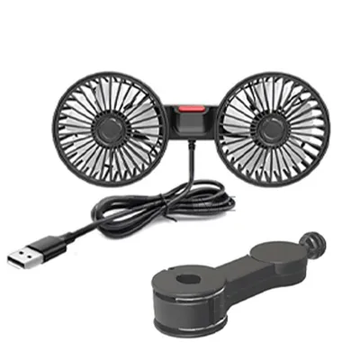 3-speed Car Seat Back Cooling Fan USB Charge Dual Head Fan 360 Degree Rotation Neck Cooler for Summer Car Accessories 3-speed Car Seat Back Cooling Fan USB Charge Dual Head Fan 360 Degree Rotation Neck Cooler for Summer Car Accessories