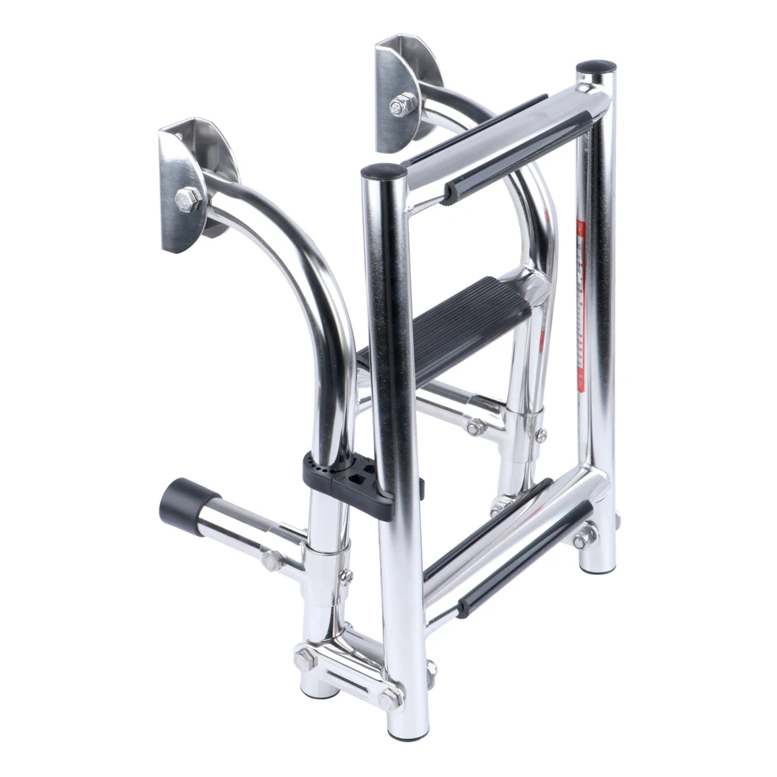 3 Steps Stainless Steel Boat Ladder Grips 2+1 Steps Transom Mount Folding Stern Ladder Gunwale-Mounted Removable Ladder 3 Steps Stainless Steel Boat Ladder Grips 2+1 Steps Transom Mount Folding Stern Ladder Gunwale-Mounted Removable Ladder