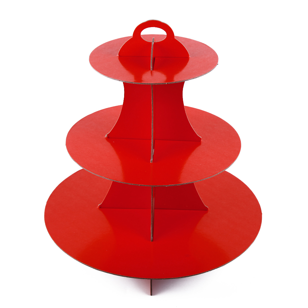 3 Tier Cardboard Cupcake Stand 3 Tier Cardboard Cupcake Stand