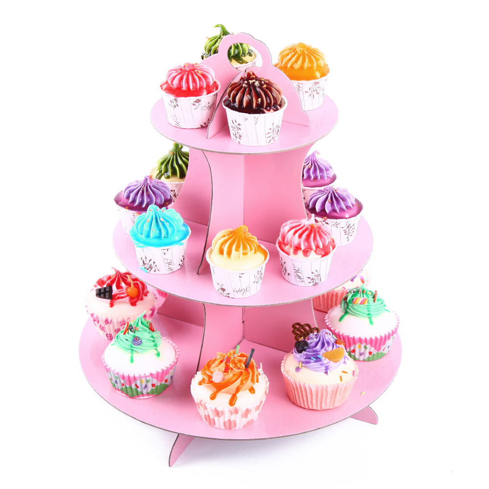 3 Tier Cardboard Cupcake Stand