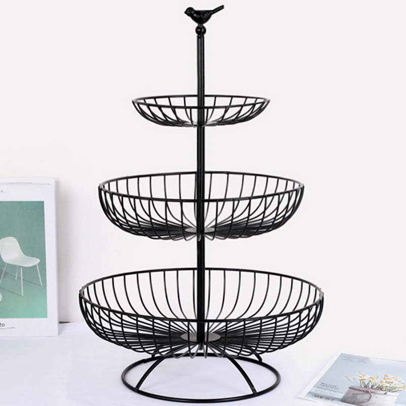 3 Tier Fruit Basket Metal Stand 3 Tier Fruit Basket Metal Stand