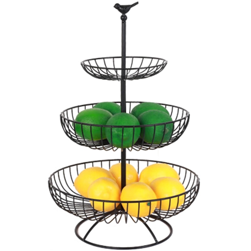 3 Tier Fruit Basket Metal Stand 3 Tier Fruit Basket Metal Stand