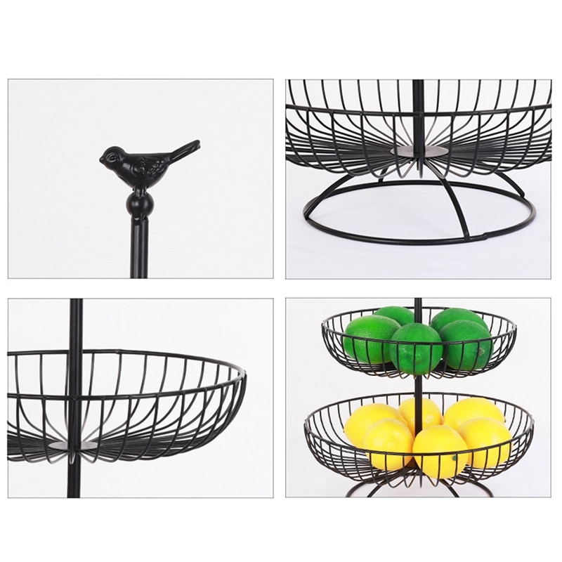 3 Tier Fruit Basket Metal Stand 3 Tier Fruit Basket Metal Stand