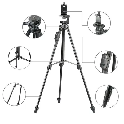 3-Way Aluminum Bluetooth Tripod Stand 3-Way Aluminum Bluetooth Tripod Stand