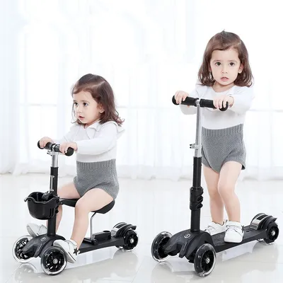 3 Wheel Scooter Removable Seat For Kids