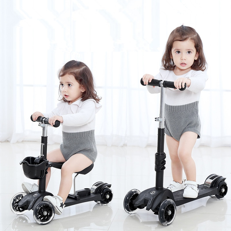 3 Wheel Scooter Removable Seat For Kids