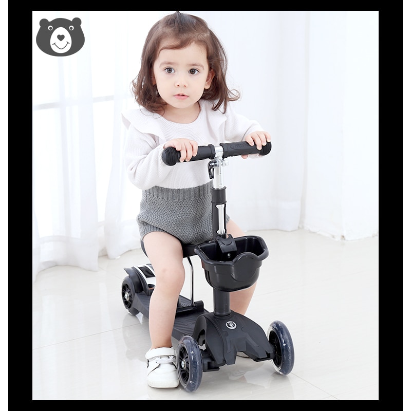 3 Wheel Scooter Removable Seat For Kids