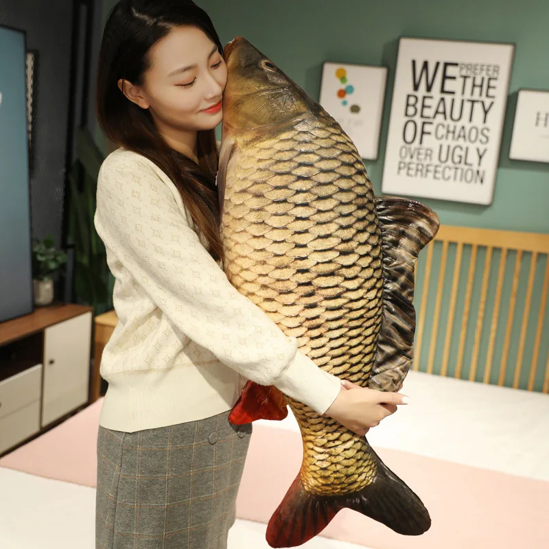 30-100cm Simulation Funny Fish Plush Toys Stuffed Soft Animal Carp Plush Pillow Creative Sleep Cushion for Kids Girls 30-100cm Simulation Funny Fish Plush Toys Stuffed Soft Animal Carp Plush Pillow Creative Sleep Cushion for Kids Girls