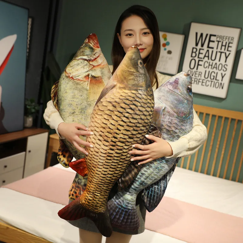 30-100cm Simulation Funny Fish Plush Toys Stuffed Soft Animal Carp Plush Pillow Creative Sleep Cushion for Kids Girls 30-100cm Simulation Funny Fish Plush Toys Stuffed Soft Animal Carp Plush Pillow Creative Sleep Cushion for Kids Girls