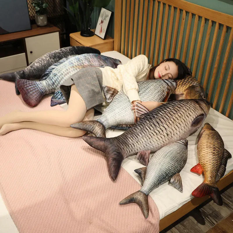 30-100cm Simulation Funny Fish Plush Toys Stuffed Soft Animal Carp Plush Pillow Creative Sleep Cushion for Kids Girls 30-100cm Simulation Funny Fish Plush Toys Stuffed Soft Animal Carp Plush Pillow Creative Sleep Cushion for Kids Girls