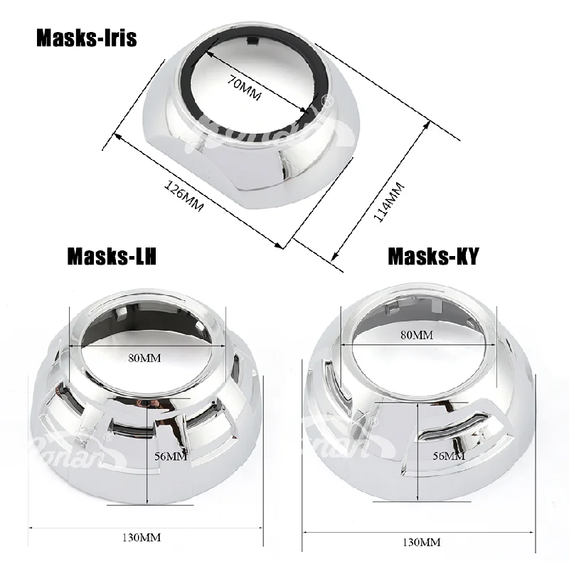 3.0 Bi Led Projector Headlight 3R G5 90W D19T 6000LUX White Color Universal Car Headlamp Retrofit