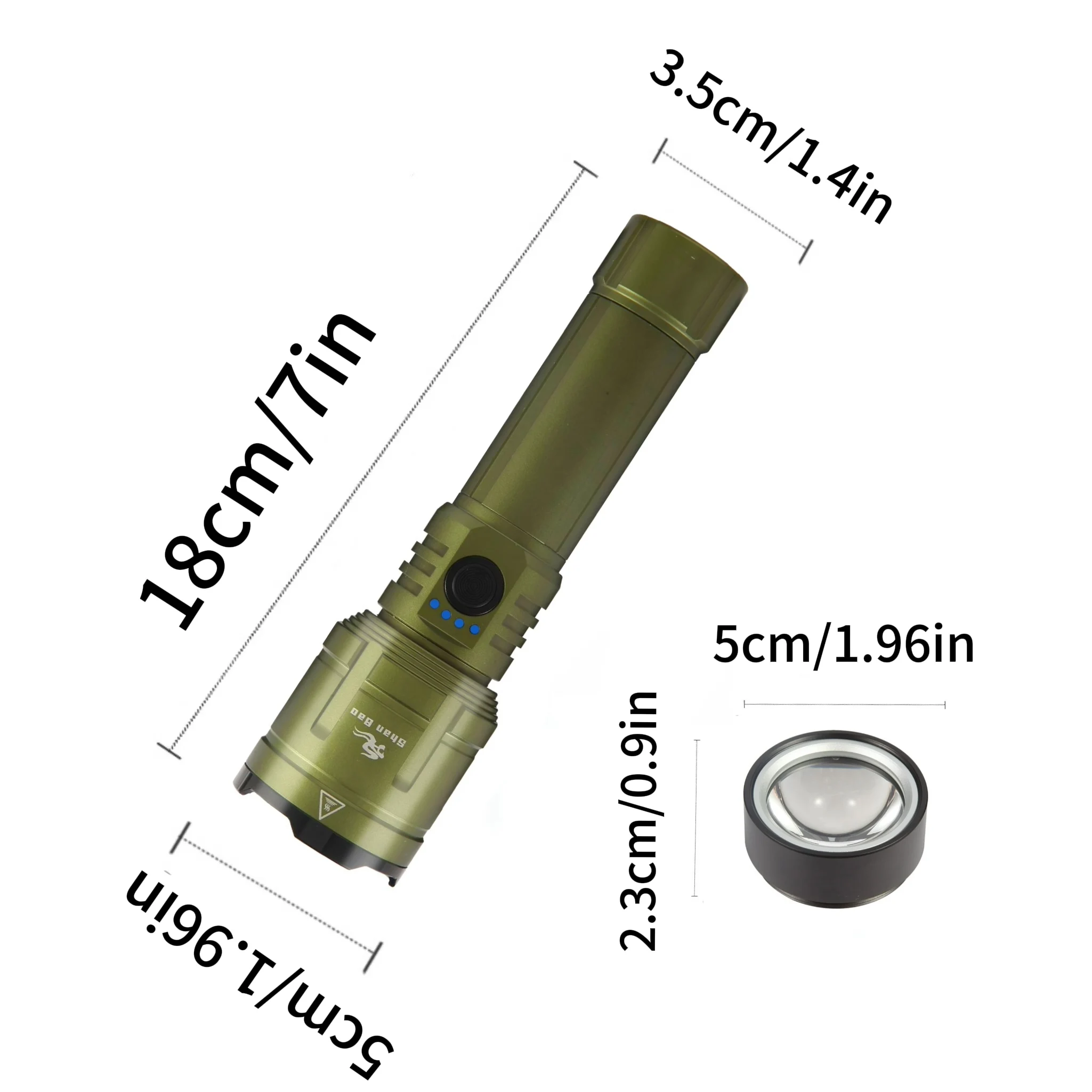 3000LM Outdoor Zoom Waterproof Flashlight Strong Light Focused Light Source Can Light a Flame 3000LM Outdoor Zoom Waterproof Flashlight Strong Light Focused Light Source Can Light a Flame