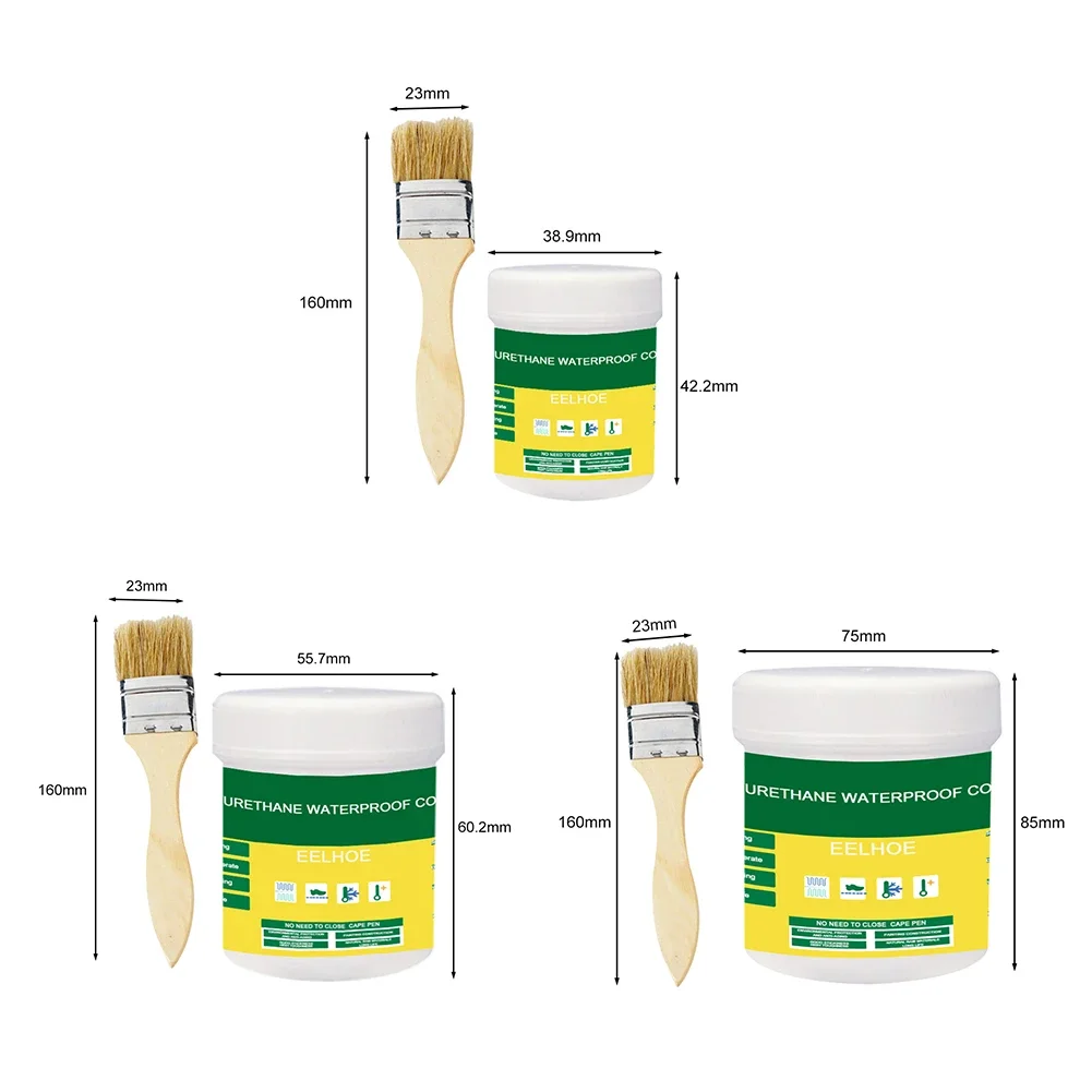 300g Waterproof Coating Sealant Agent White Invisible Paste Glue With Brush Restore Adhesive Roof Bathroom 300g Waterproof Coating Sealant Agent White Invisible Paste Glue With Brush Restore Adhesive Roof Bathroom