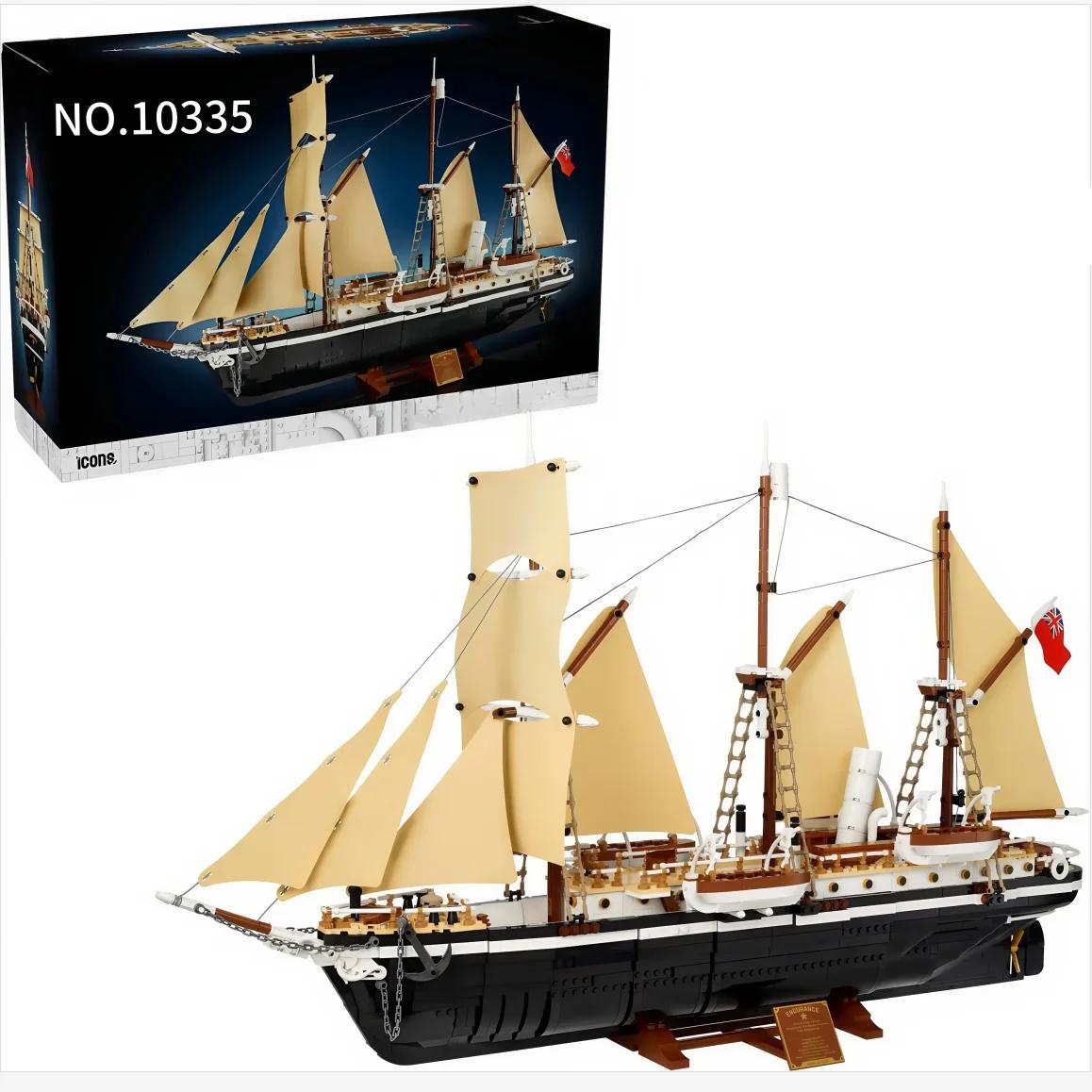 3011pcs City The Endurance Antarctic Expedition Ship Silent Giant Wheel Assemble Puzzle Model 10335 Bricks For Children