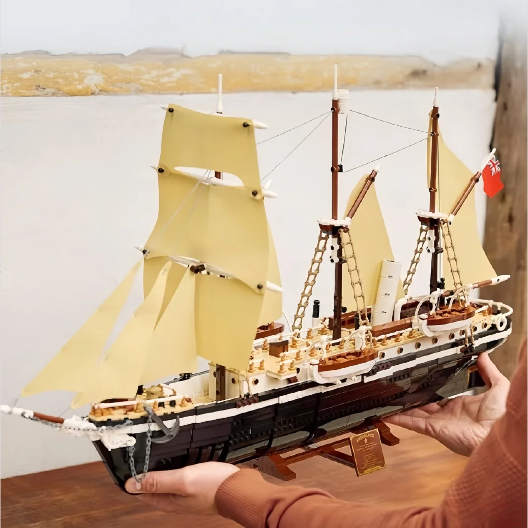 3011pcs City The Endurance Antarctic Expedition Ship Silent Giant Wheel Assemble Puzzle Model 10335 Bricks For Children