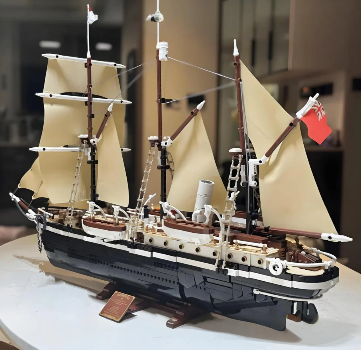 3011pcs City The Endurance Antarctic Expedition Ship Silent Giant Wheel Assemble Puzzle Model 10335 Bricks For Children