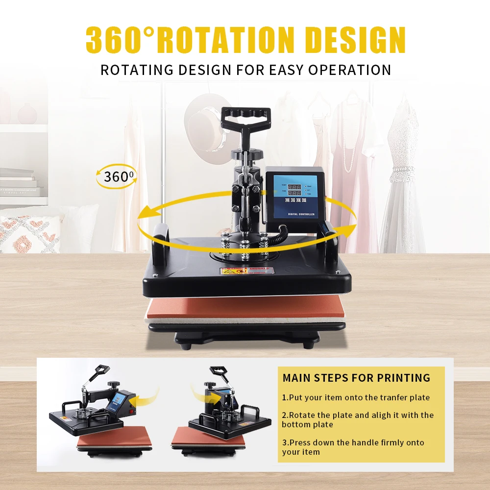 30*38CM 8 in 1 Combo Heat press Machine Sublimation Printer 2D Heat Transfer Machine for Cap Mug Plate Tshirts CE 30*38CM 8 in 1 Combo Heat press Machine Sublimation Printer 2D Heat Transfer Machine for Cap Mug Plate Tshirts CE
