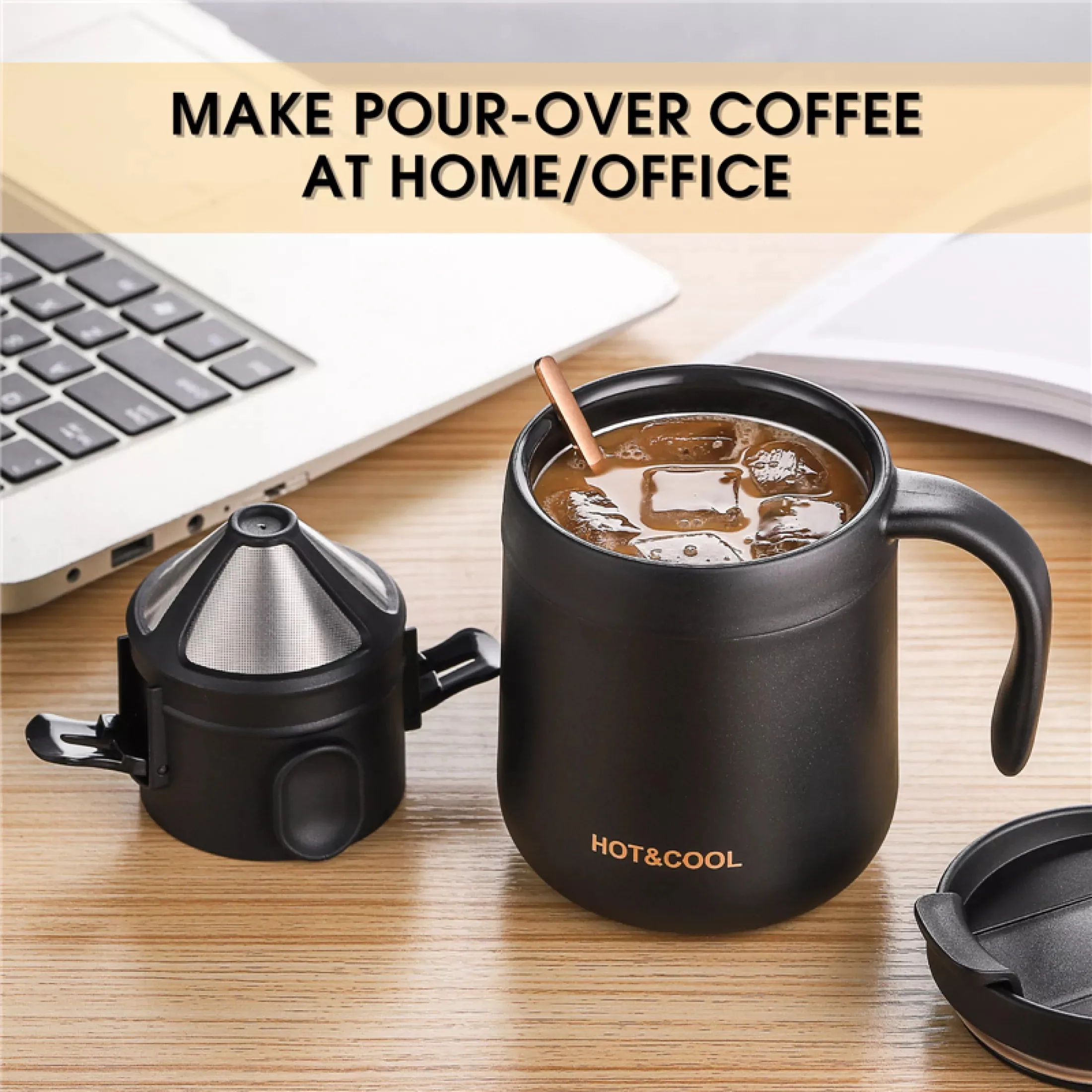 304 Stainless Steel Portable Coffee Filter Drip Coffee Tea Holder Reusable Mug Coffee Dripper Tea Cup Set Coffee Pot
