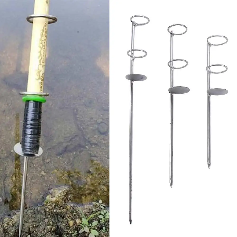 30/40/50cm Portable Fishing Rod Holder Support Stainless Steel Ground Spike Rod Rest Stand Bank Fishing Ground Rod 30/40/50cm Portable Fishing Rod Holder Support Stainless Steel Ground Spike Rod Rest Stand Bank Fishing Ground Rod
