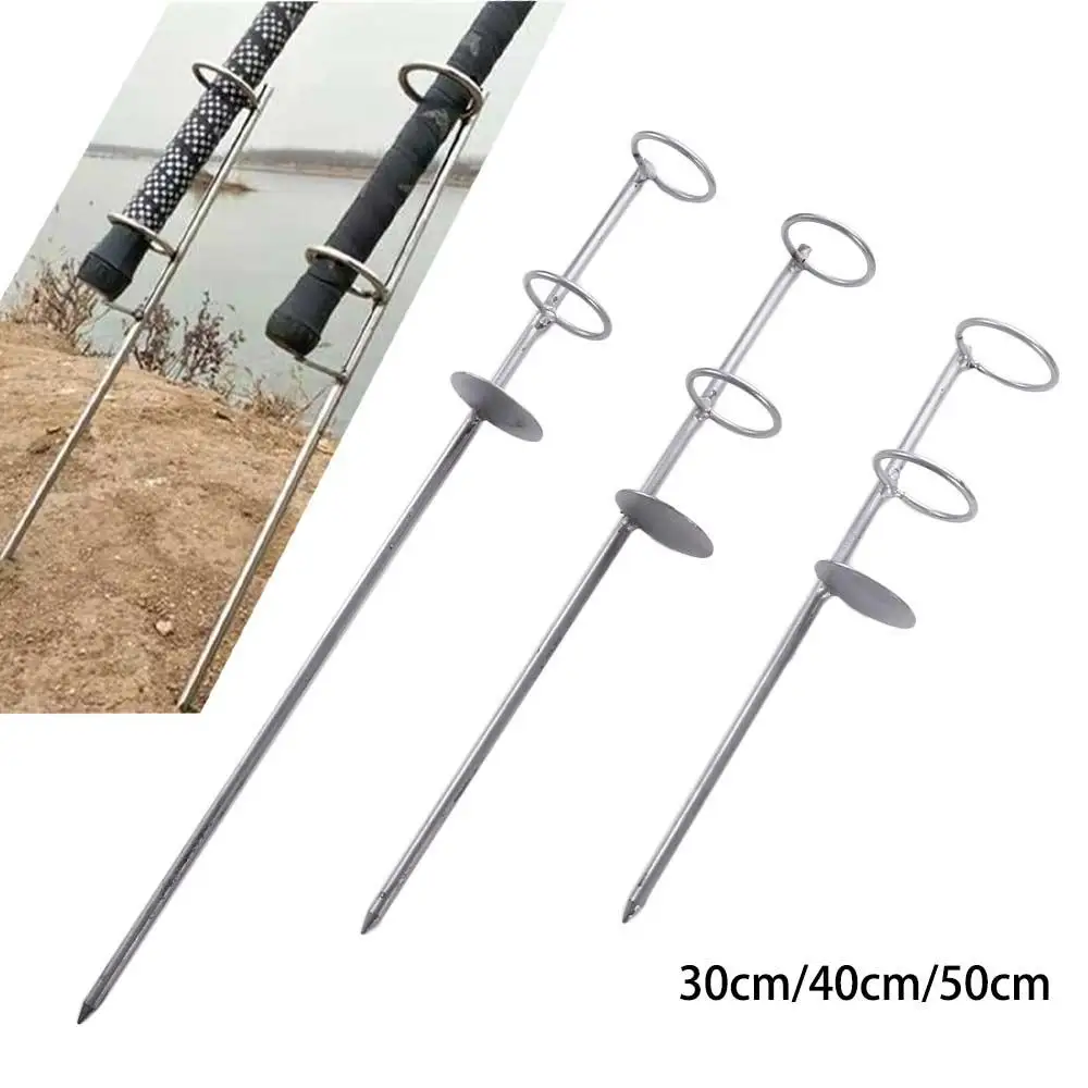 30/40/50cm Portable Fishing Rod Holder Support Stainless Steel Ground Spike Rod Rest Stand Bank Fishing Ground Rod 30/40/50cm Portable Fishing Rod Holder Support Stainless Steel Ground Spike Rod Rest Stand Bank Fishing Ground Rod