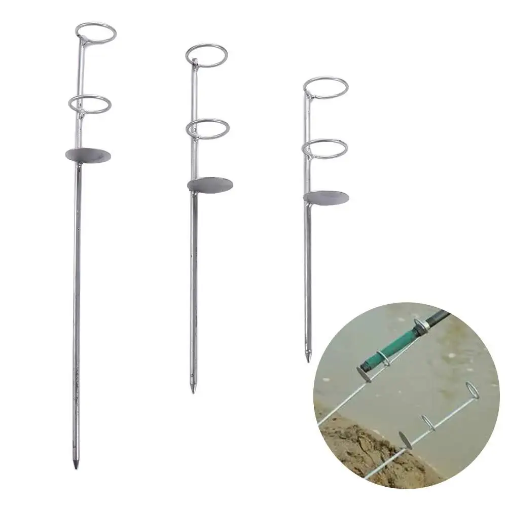 30/40/50cm Portable Fishing Rod Holder Support Stainless Steel Ground Spike Rod Rest Stand Bank Fishing Ground Rod 30/40/50cm Portable Fishing Rod Holder Support Stainless Steel Ground Spike Rod Rest Stand Bank Fishing Ground Rod