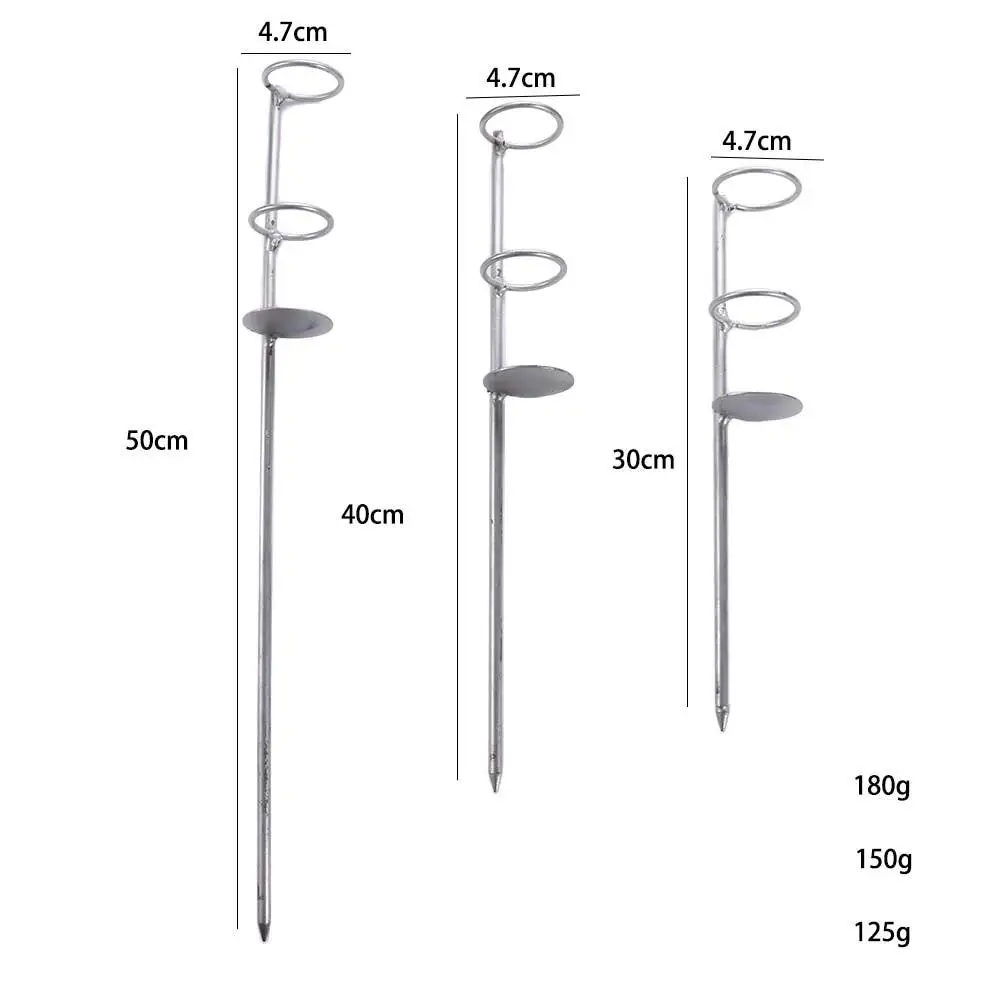 30/40/50cm Portable Fishing Rod Holder Support Stainless Steel Ground Spike Rod Rest Stand Bank Fishing Ground Rod 30/40/50cm Portable Fishing Rod Holder Support Stainless Steel Ground Spike Rod Rest Stand Bank Fishing Ground Rod