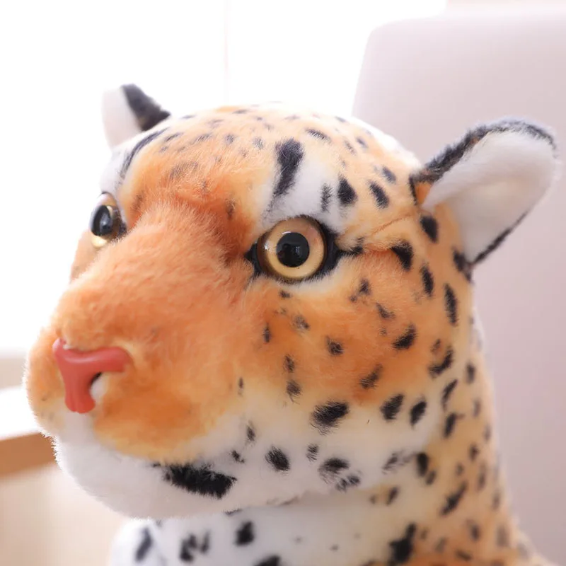 30cm-90cm Panther Toy Realistic Stuffed Animals Black Panther Plush Lifelike Leopard Soft Doll Gift For Children