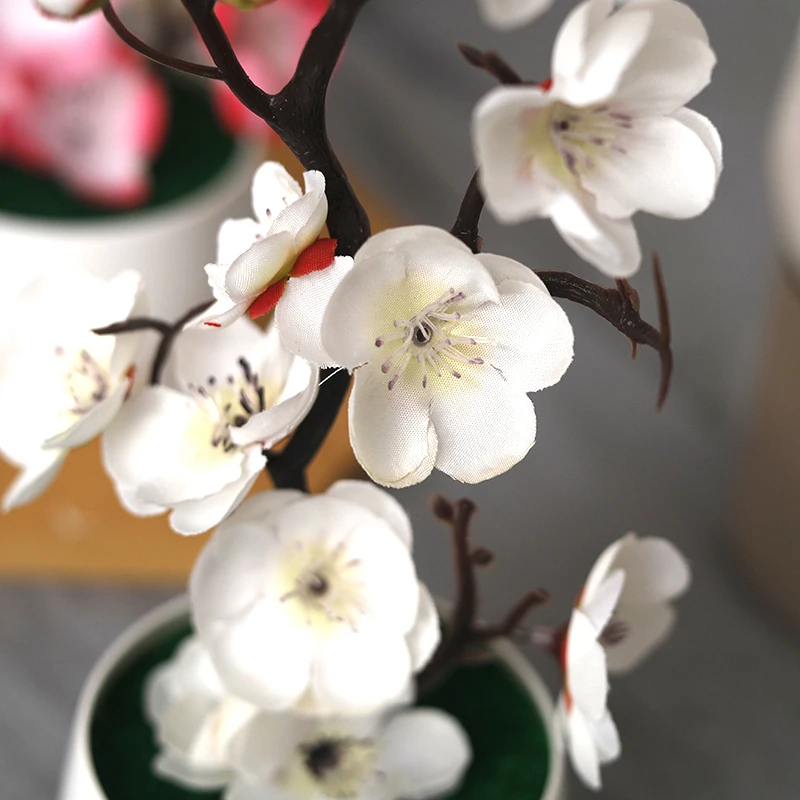 30cm Artificial Plants Bonsai Small Tree Simulation Pot Plants Fake Flowers Table Potted Ornaments Home Decoration